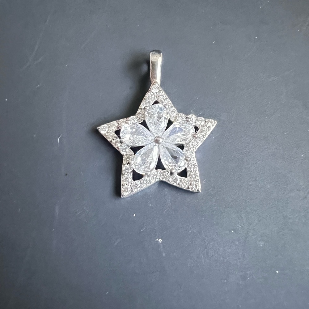 Dazzling Real Silver 925 Star Necklace